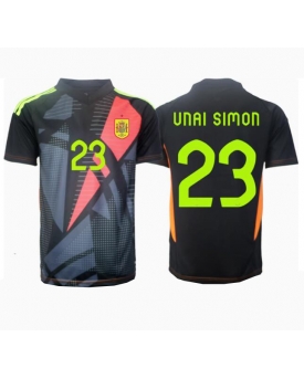 Spagna Unai Simon #23 Portiere Maglia Gara Trasferta Repliche Europei 2024